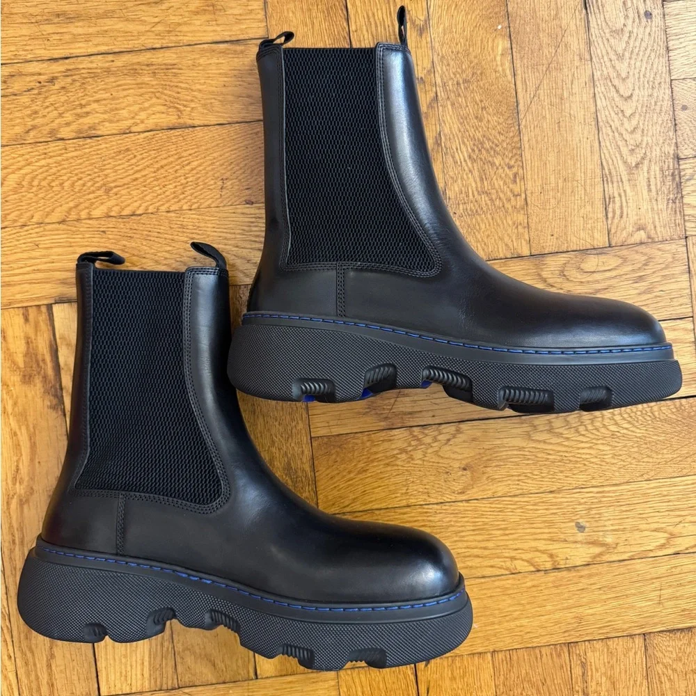 Burberry Chelsea Creeper Ankle Boots - Picture 3 of 12